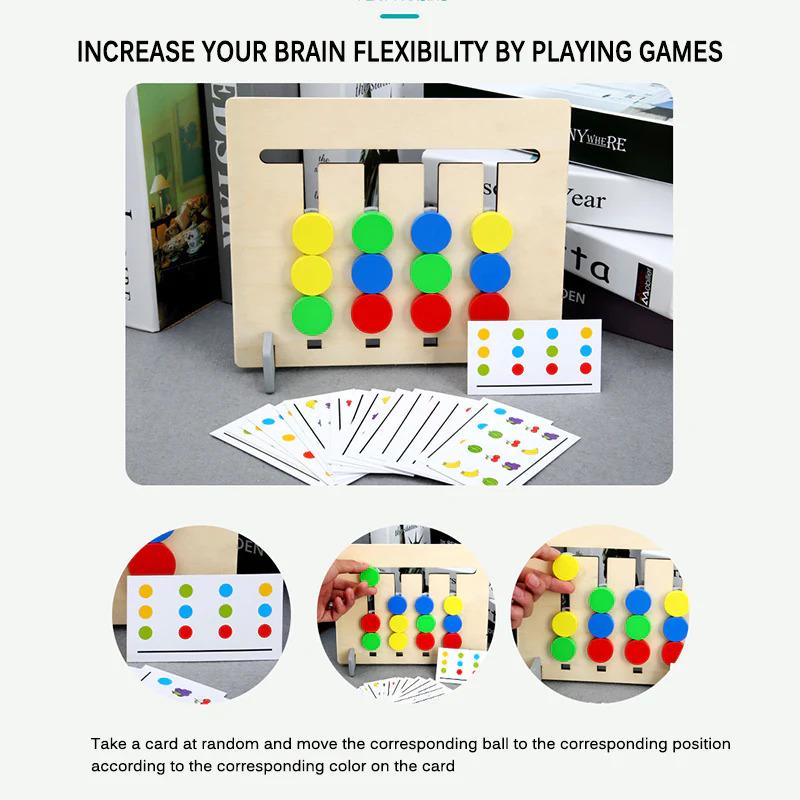Brain Teasers Logic toys Slide Puzzle Color Matching