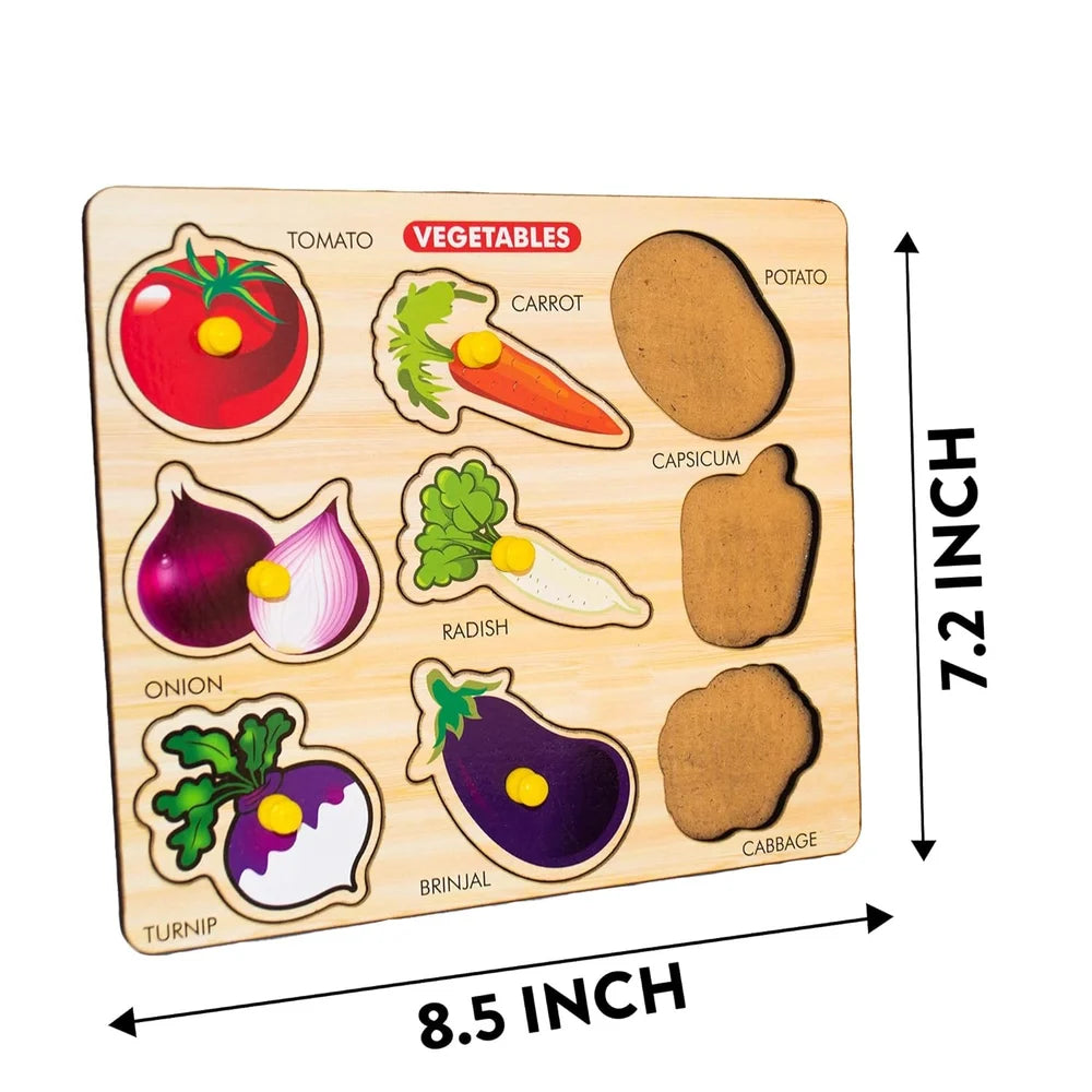 Wooden Vegitables shape Puzzle