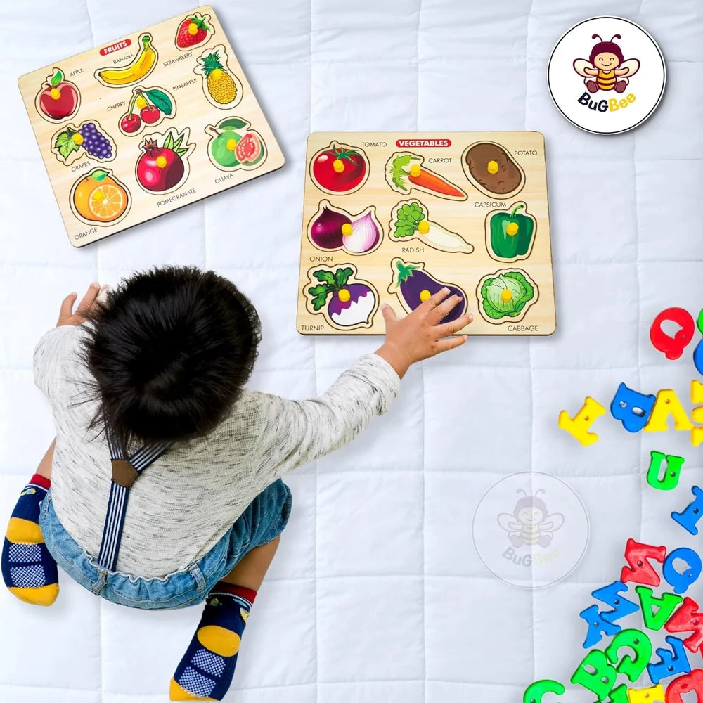 Wooden Vegitables shape Puzzle