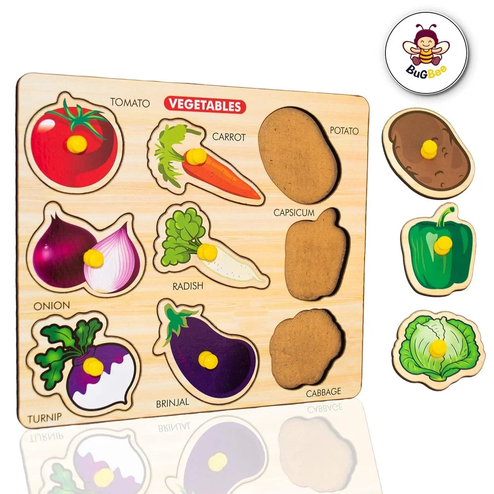 Wooden Vegitables shape Puzzle